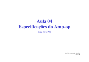 Aula 04 Especificações do Amp-op - PUC-SP