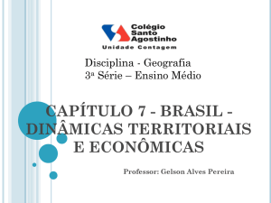 CAPÍTULO 17 – INDÚSTRIA I: AS TRANSFORMAÇÕES NO ESPAÇO