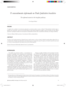 O consentimento informado no Poder Judiciário brasileiro