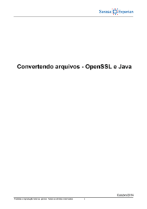 Convertendo arquivos - OpenSSL e Java