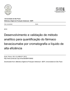 Desenvolvimento e validação de método analítico para