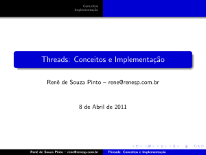 Threads: Conceitos e Implementação