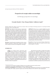 Perspectivas de terapia celular em neurologia Cell therapy