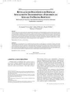 revelação do diagnóstico de doenças sexualmente transmissíveis a