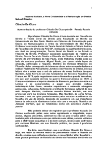 Maritain e o direito - Abrir PDF - Instituto Jacques Maritain do Brasil