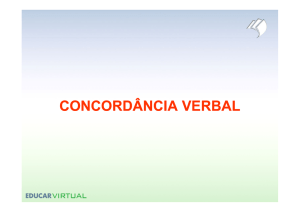 Educar Virtual - concordância verbal [Modo de Compatibilidade]