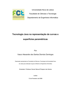 Tecnologia Java na representação de curvas e superfícies