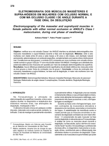 eletromiografia dos músculos masséteres e supra