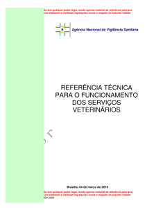 referência técnica para o funcionamento dos serviços