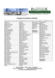 Lista de Produtos - Farmácia DROGAFONE