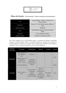 Plano de Sessão - Visita Orientada – Plantas Carismáticas do