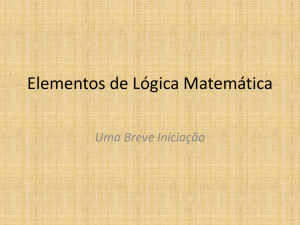 lógica - Instituto de Matemática