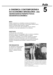 a dinâmica contemporânea da economia brasileira