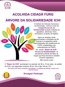 Bazar da Árvore da Solidariedade - ICHI FURG Instituto de Ciências