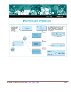 propriedades periódicas i - Portal de Estudos em Química