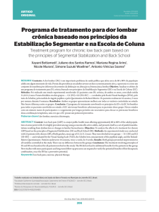 Programa de tratamento para dor lombar crônica baseado nos