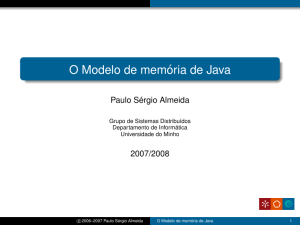 Modelo de memória de Java - NECC