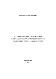 qualidade fisiológica de sementes de cajueiro - BDTD