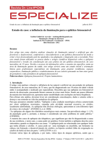 Estudo de caso: a influência da iluminação para o epilético