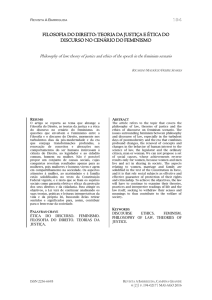 filosofia do direito: teoria da justiça e ética do discurso