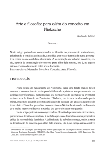 Arte e filosofia: para além do conceito em Nietzsche