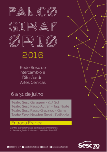 Programação Palco Giratorio 2016