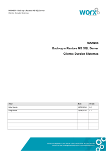 MAN004 - Backup e Restore MS SQL Server
