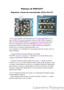 Plasma LG PDP42V7 Esquema e dicas de manutenção (PCIs V6/V7)