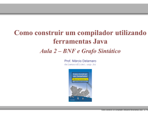 Como construir um compilador utilizando ferramentas Java