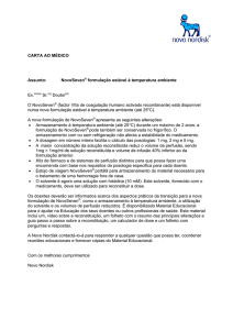 Carta destinada ao médico e carta destinada ao