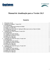 Manual de Atualização para a Versão 3.0.3