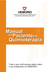 Manual do Paciente em Quimioterapia - Hemorio