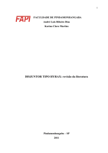 DISJUNTOR TIPO HYRAX: revisão da literatura