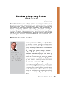 o c&eacute;rebro como &oacute;rg&atilde;o da &eacute;tica e da moral