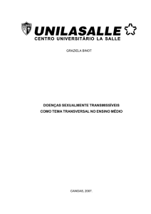 DOENÇAS SEXUALMENTE TRANSMISSÍVEIS COMO TEMA