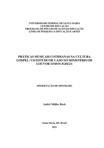 práticas musicais cotidianas na cultura gospel: um