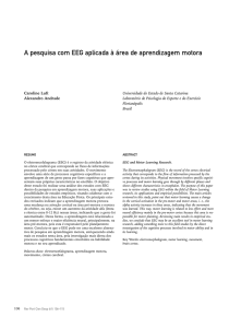 A pesquisa com EEG aplicada &agrave; &aacute;rea de aprendizagem motora