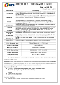 Fique atento: 2ª chamada 17/04 (Segunda