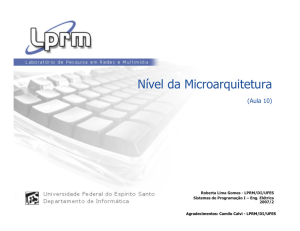 N&iacute;vel da Microarquitetura