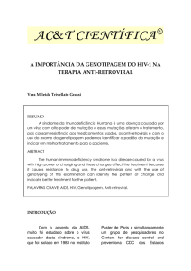 a importância da genotipagem do hiv-1 na terapia anti