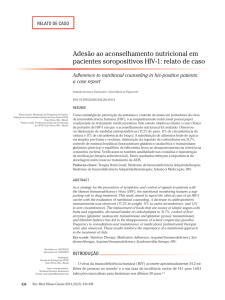 Adesão ao aconselhamento nutricional em pacientes soropositivos