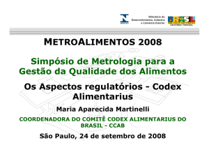 Comitê Codex Alimentarius do Brasil - CCAB