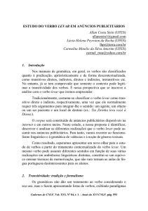 53. estudo do verbo levar em anúncios publicitários