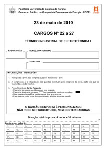 22 a 27 Técnico Industrial de Eletrotécnica I