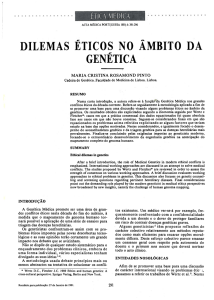 dilemas éticos no âmbito da genética