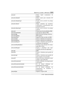 java.nio Define buffers (contentores de dados). java.nio.channels