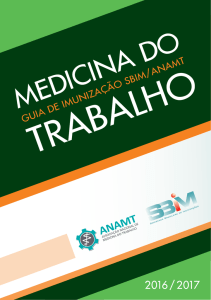 Guia de Imunização SBIm/ANAMT Medicina do Trabalho 2016-2017