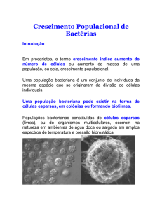 Crescimento Populacional de Bactérias