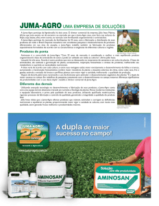Aminosan é o carro-chefe da Juma-Agro - JUMA