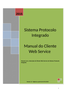 Manual do cliente Web Service - Arquivo Nacional